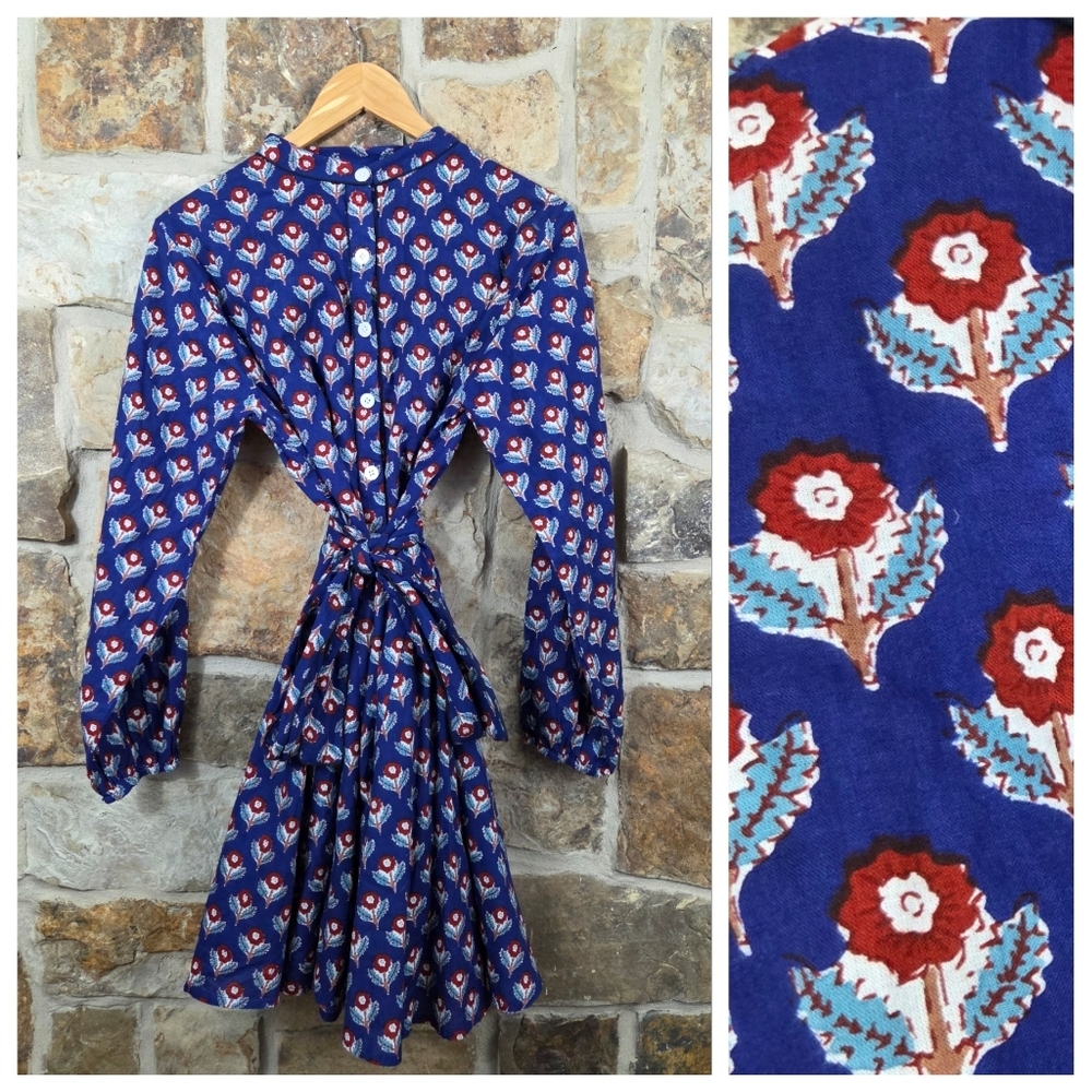 Madison Mathews Floral Belted Dress